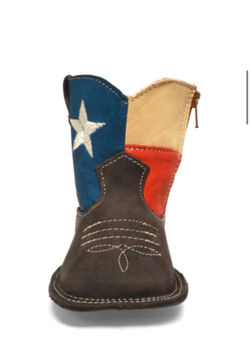 Western Leather infant Baby Boots Lone Star